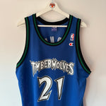 Lade das Bild in den Galerie-Viewer, Minnesota Timberwolves Kevin Garnett Champion jersey - Large
