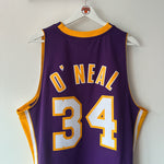 Load image into Gallery viewer, Los Angeles Lakers Shaquille O’Neal Mitchell &amp; Ness jersey - Large
