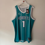 Load image into Gallery viewer, Charlotte Hornets LaMelo Ball Jordan jersey - XL
