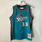 Load image into Gallery viewer, Detroit Pistons Grant Hill Mitchell &amp; Ness jersey  - Youth Medium
