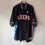 Load image into Gallery viewer, Philadelphia 76ers Nike Rewind shooting shirt - Large (Fits XL)
