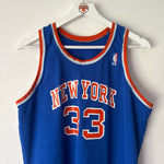 Load image into Gallery viewer, New York Knicks Patrick Ewing Sand Knit Macgregor jersey  - XL (Fits Large)
