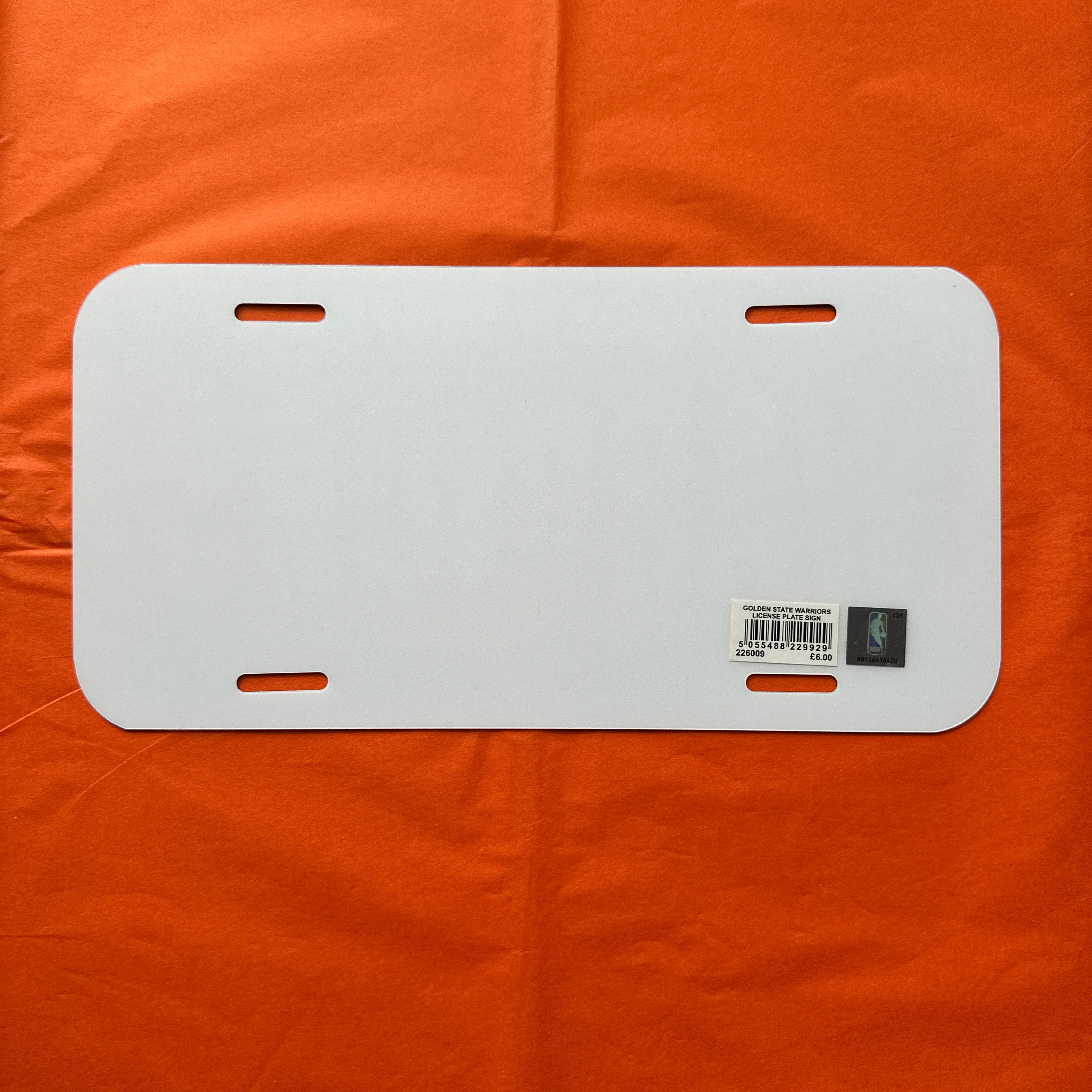 Golden State Warriros license plate