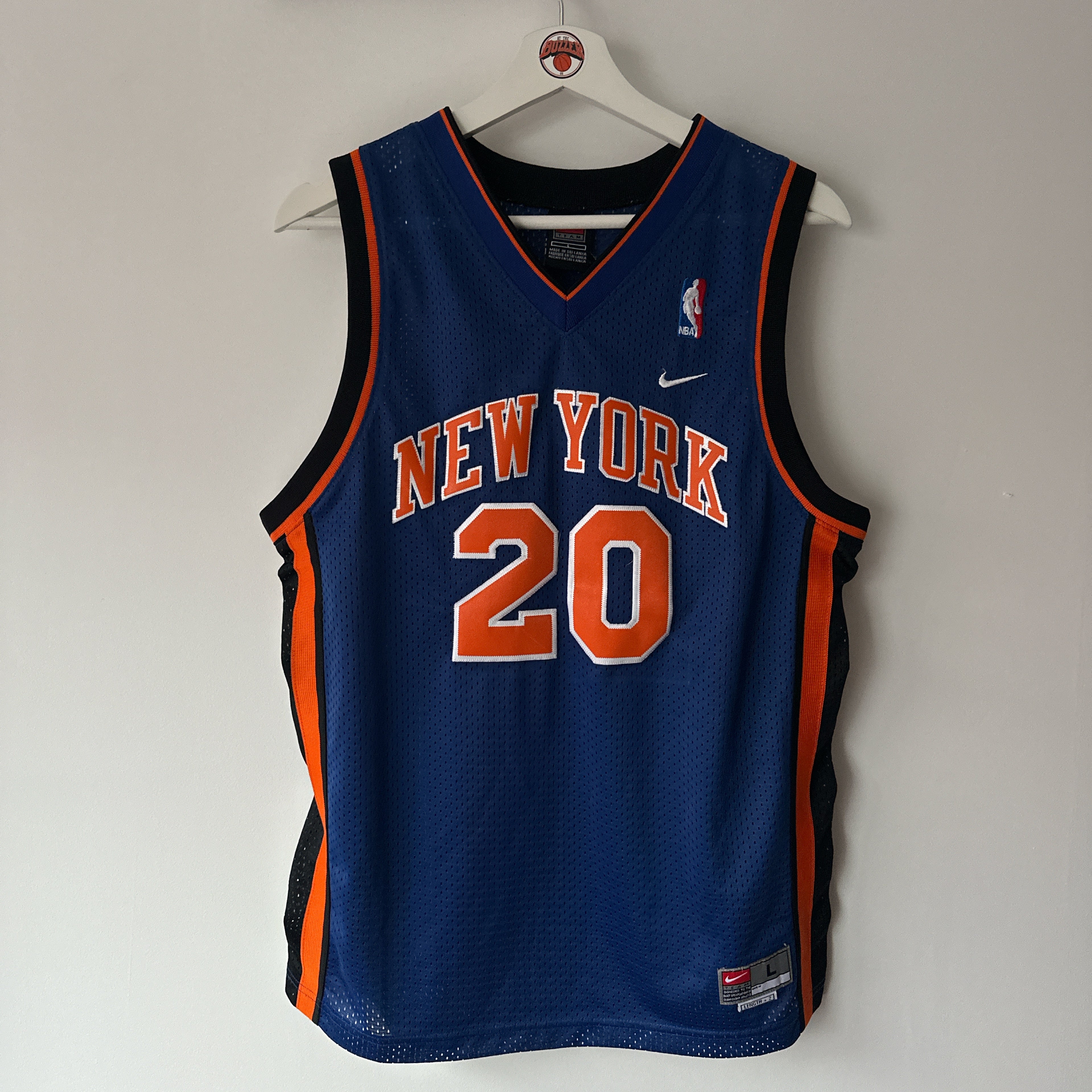 New York Knicks Allan Houston Nike jersey - Youth Large