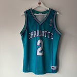 Görseli Galeri görüntüleyiciye yükleyin, Charlotte Hornets Larry Johnson  Champion jersey - Large
