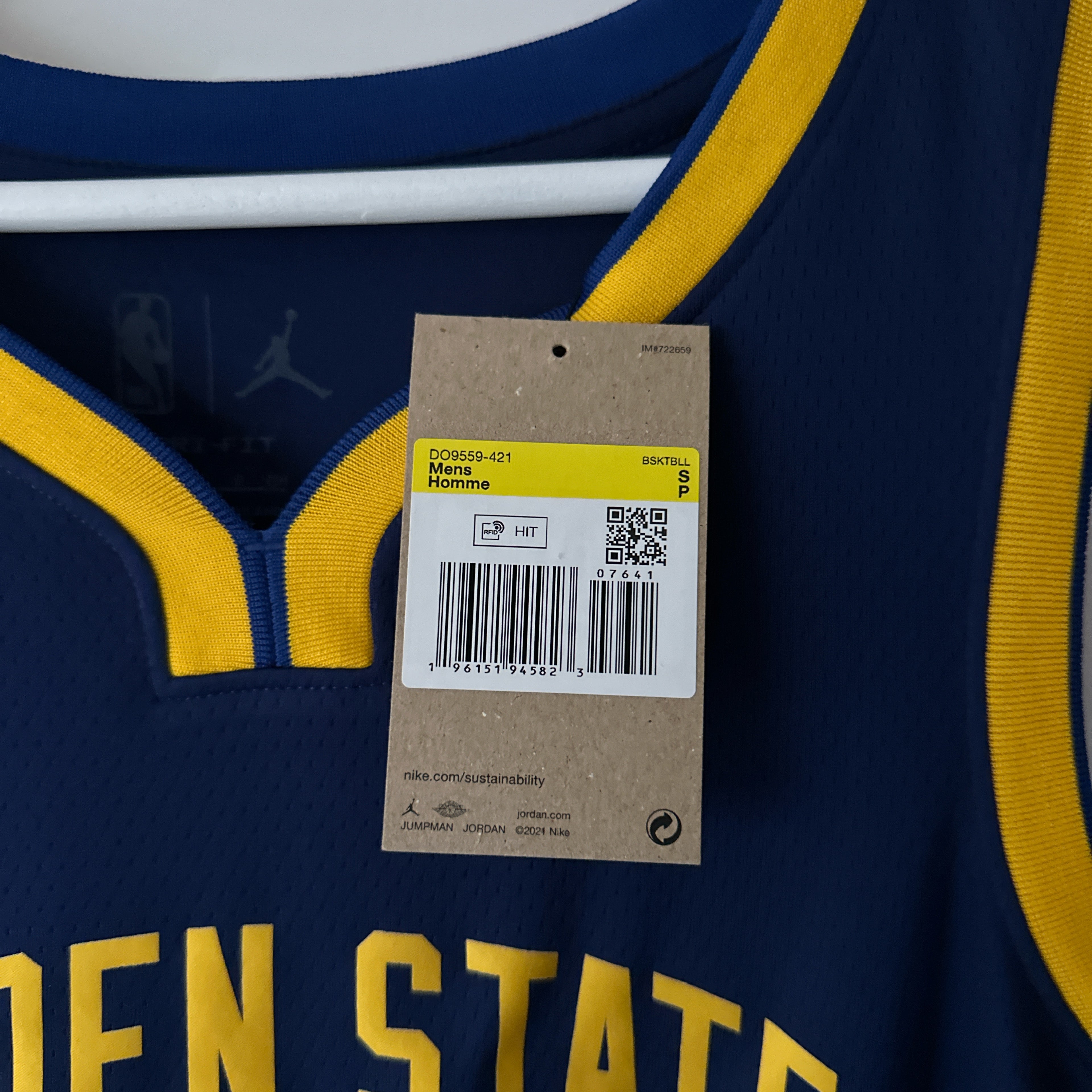 Golden State Warriors Steph Curry Jordan jersey - Small