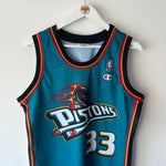 Load image into Gallery viewer, Detroit Pistons Grant Hill champion jersey - Small (Fits medium)
