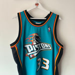Load image into Gallery viewer, Detroit Pistons Grant Hill Mitchell &amp; Ness jersey - XL
