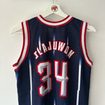 Carregar imagem no visualizador da galeria, Houston Rockets Hakeem OlajuwonChampion jersey - Youth Large

