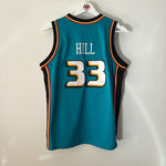 Load image into Gallery viewer, Detroit Pistons Grant Hill Mitchell &amp; Ness jersey  - Youth Medium
