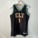 Load image into Gallery viewer, Charlotte Hornets Lamelo Ball Jordan jersey - Youth Large
