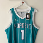 Load image into Gallery viewer, Charlotte Hornets LaMelo Ball Jordan jersey - XL
