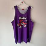 Indlæs billede til gallerivisning Toronto Raptors Vince Carter Mitchell &amp; Ness reversible jersey - XL
