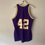Load image into Gallery viewer, Los Angeles Lakers James Worthy Sand Knit jersey  - Large (Fits medium)
