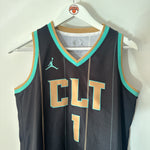 Load image into Gallery viewer, Charlotte Hornets Lamelo Ball Jordan jersey - Youth Large
