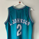Görseli Galeri görüntüleyiciye yükleyin, Charlotte Hornets Larry Johnson  Champion jersey - Large
