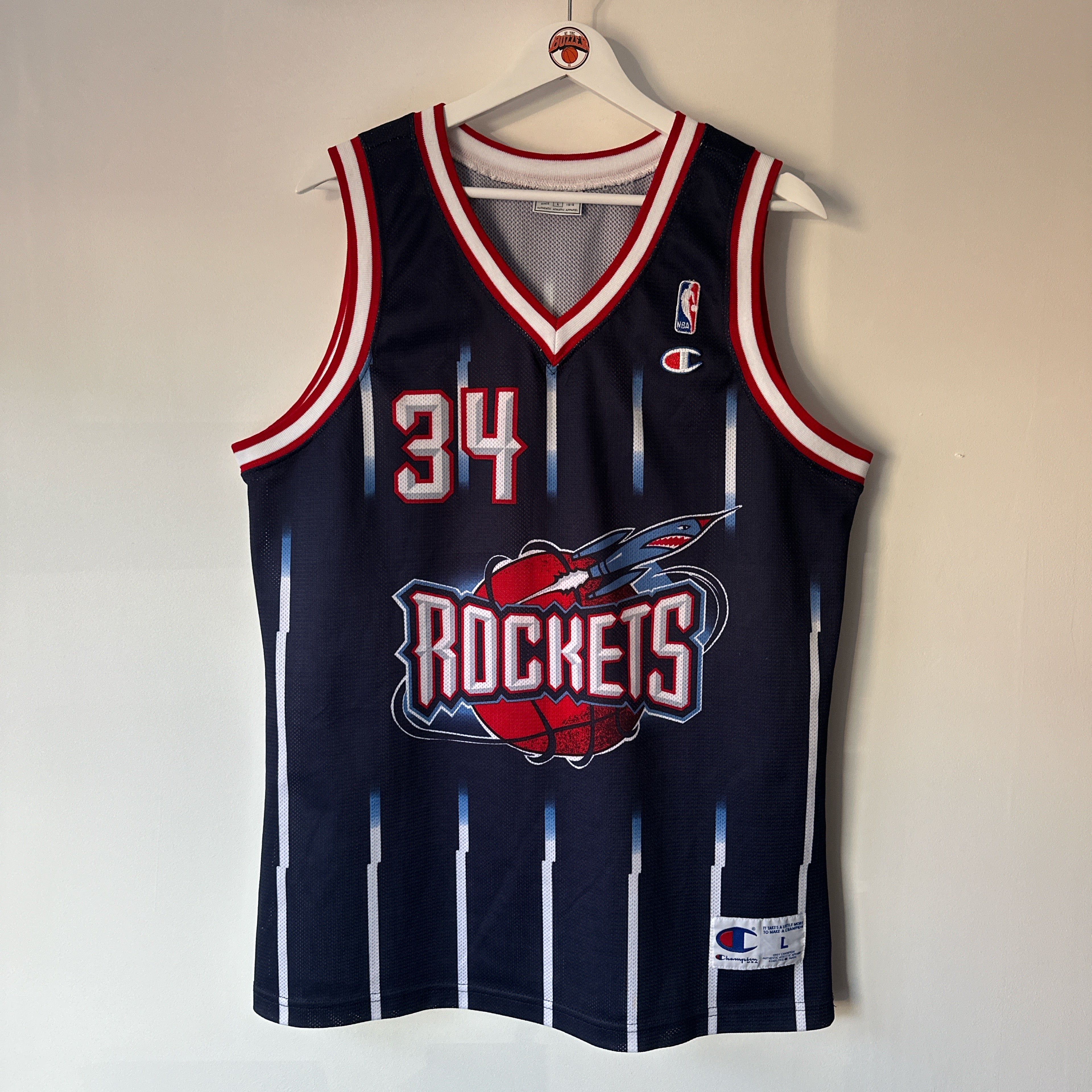 Houston Rockets Hakeem Olajuwon Champion jersey - Large