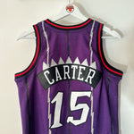 Load image into Gallery viewer, Toronto Raptors Vince Carter Mitchell &amp; Ness jersey  - Youth Medium
