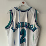 Load image into Gallery viewer, Charlotte Hornets Larry Johnson  Champion jersey - Large
