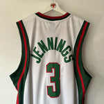 Load image into Gallery viewer, Milwaukee Bucks Brandon Jennings Adidas Jersey - Large
