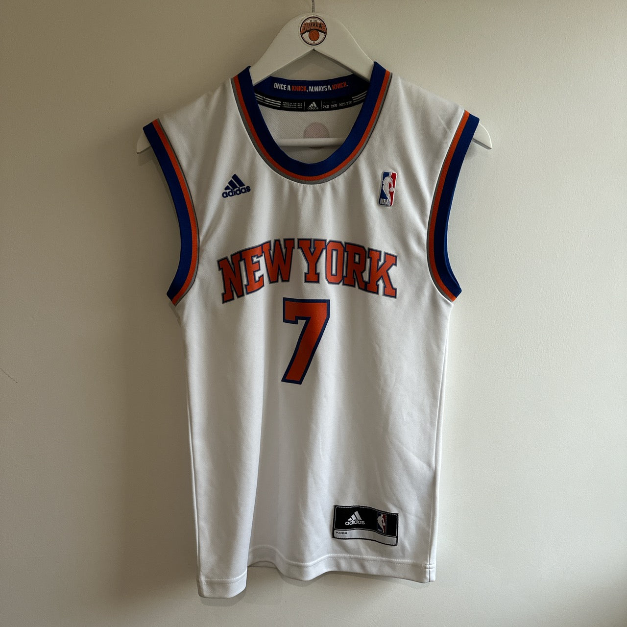 New York Knicks Carmelo Anthony Adidas Jersey - XS