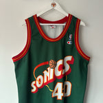 Load image into Gallery viewer, Seattle SuperSonics Shawn Kemp Champion jersey - XXL (Fits XL)

