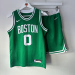 Load image into Gallery viewer, Boston Celtics Jason Tatum Nike jersey &amp; shorts - Youth Medium
