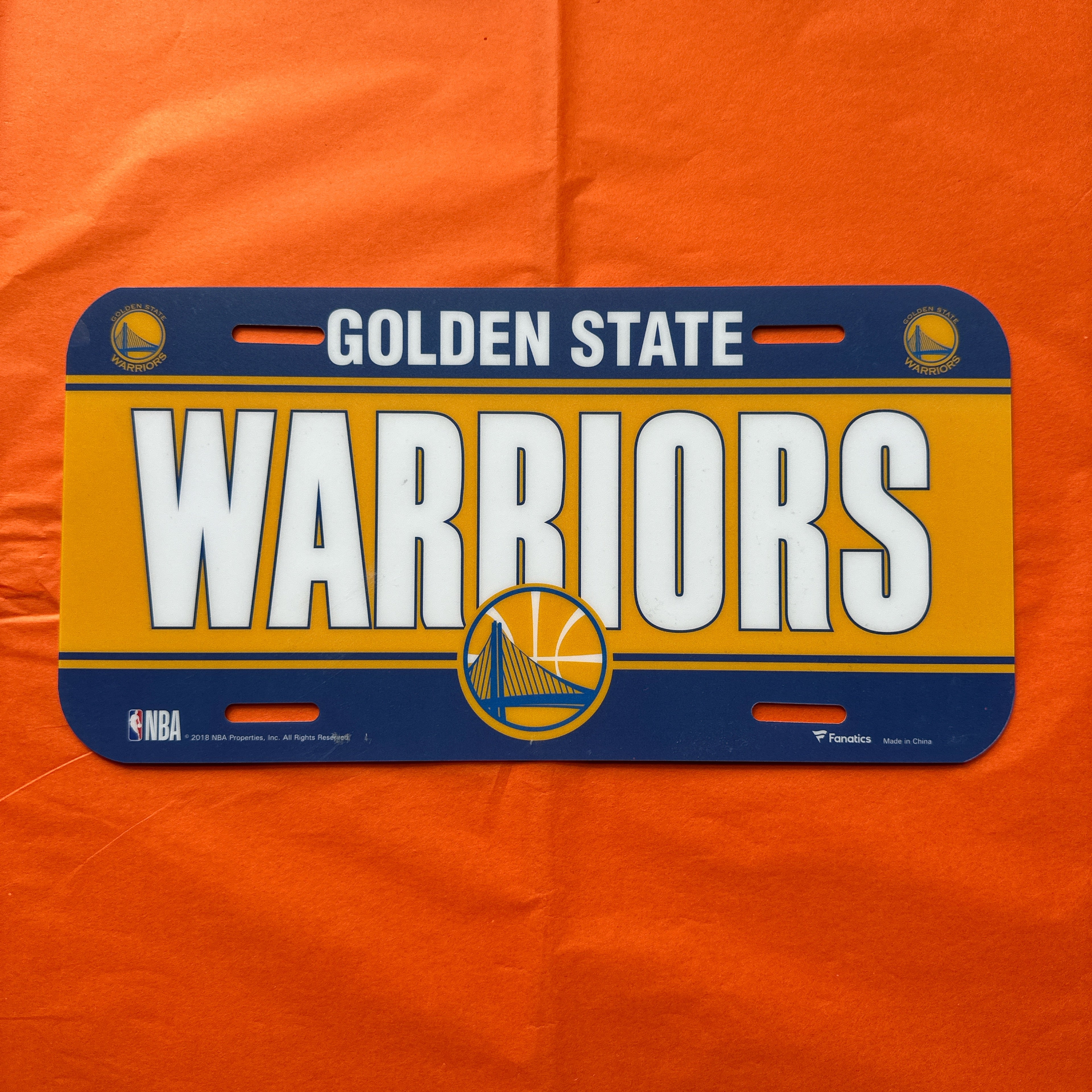Golden State Warriros license plate