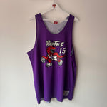 Indlæs billede til gallerivisning Toronto Raptors Vince Carter Mitchell &amp; Ness reversible jersey - XL
