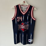 Carregar imagem no visualizador da galeria, Houston Rockets Hakeem OlajuwonChampion jersey - Youth Large
