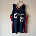 Load image into Gallery viewer, Cleveland Cavaliers Lebron James Mitchell &amp; Ness jersey - XL
