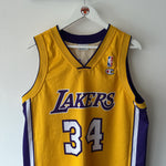 Φόρτωση εικόνας στο εργαλείο προβολής Συλλογής, Los Angeles Lakers Shaquille O’Neal Champion jersey - Large
