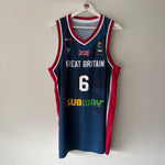 Carregar imagem no visualizador da galeria, Team Great Britain Basketball Lotto jersey - XL (fits large)
