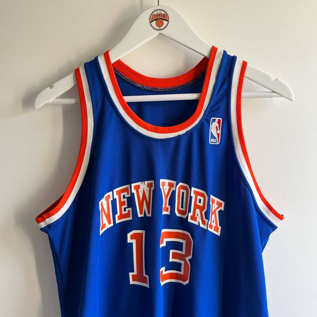 New York Knicks Mark Jackson jersey - McGregor Sand Knit (Large) - At the buzzer UK