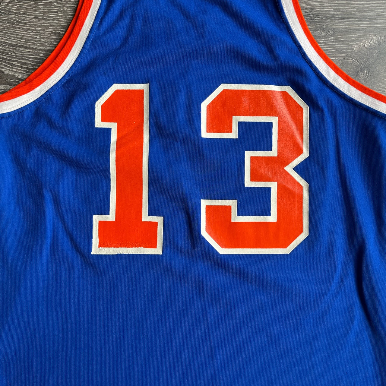 New York Knicks Mark Jackson jersey - McGregor Sand Knit (Large) At the buzzer UK