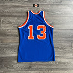 Cargar imagen en el visor de la galería, New York Knicks Mark Jackson jersey - McGregor Sand Knit (Large) At the buzzer UK
