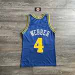 Charger l&#39;image dans la galerie, Golden State Warrior’s Chris Webber jersey- Champion (XS) At the buzzer UK
